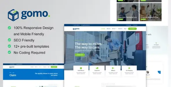 Gomo – Moving Company Elementor Template Kit